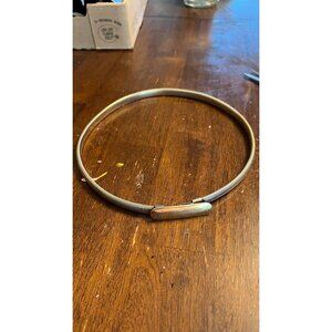 1980’s Gold Metal Stretch Belt With Rectangular Clasp Disco Retro Vintage